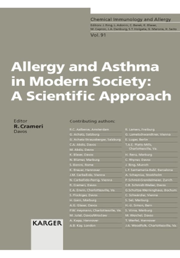 Allergy And Asthma in Modern Society A Scientific Approach