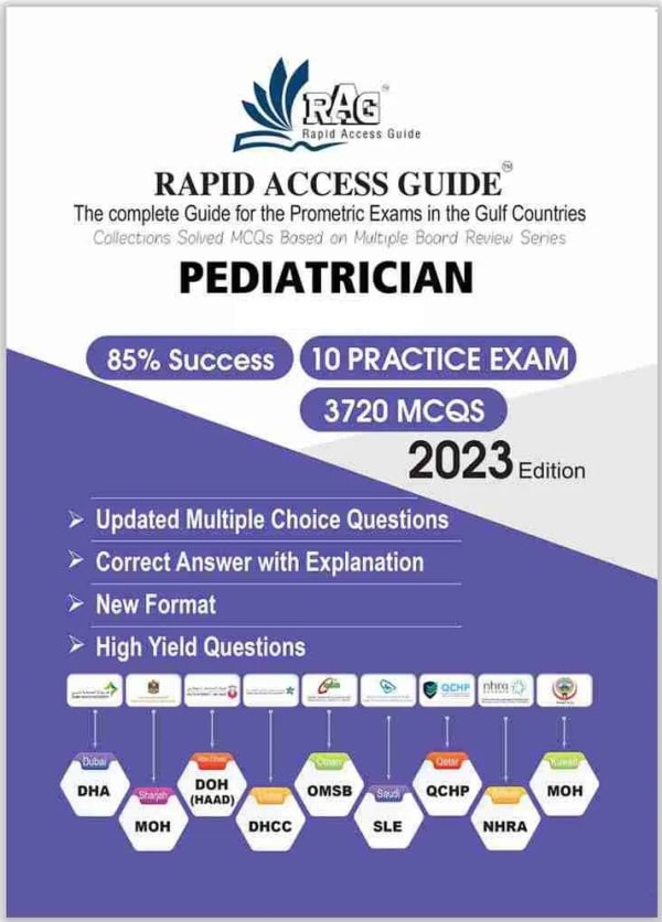 RAPID ACCESS GUIDE Pediatrics MCQ Book Prometric Exam Questions 2023 10