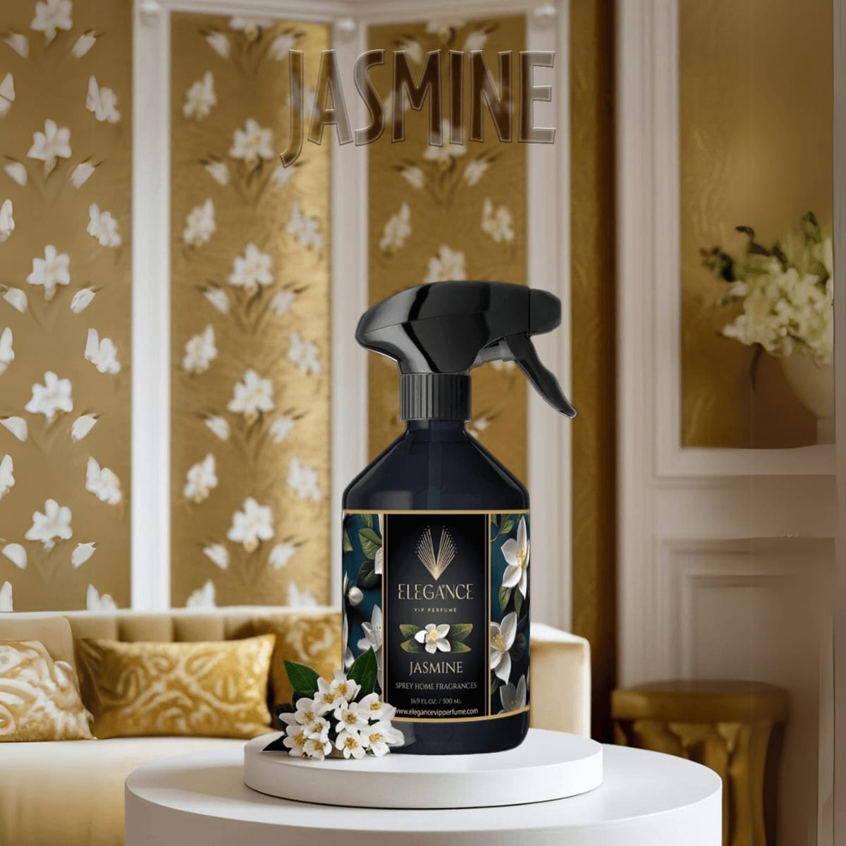 Yasemin Oda ve Ortam Kokusu Sprey 500 ml – Zarif, Ferah ve Yüksek Performanslı Koku | Elegance Home Fragrance