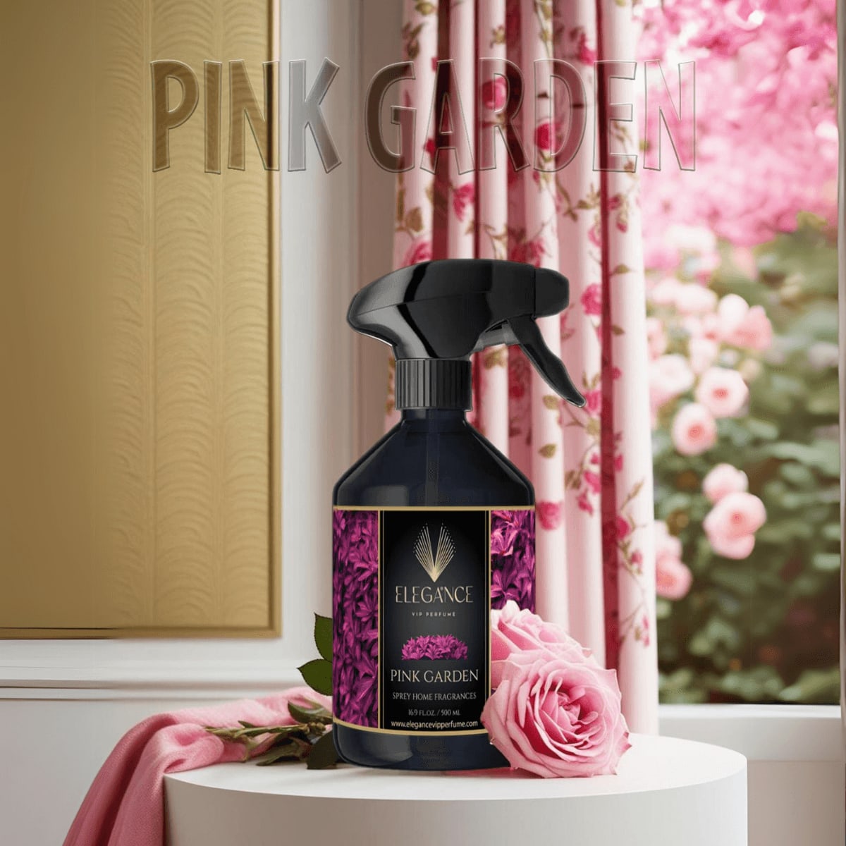Elegance Pink Garden Oda Spreyi 500 ml – Ferahlatıcı Çiçek Bahçesi Esintisi | Parfümlü Oda Kokusu