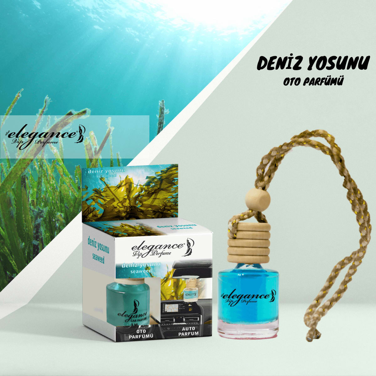 Deniz Yosunu Bambu Kapaklı Oto Kokusu