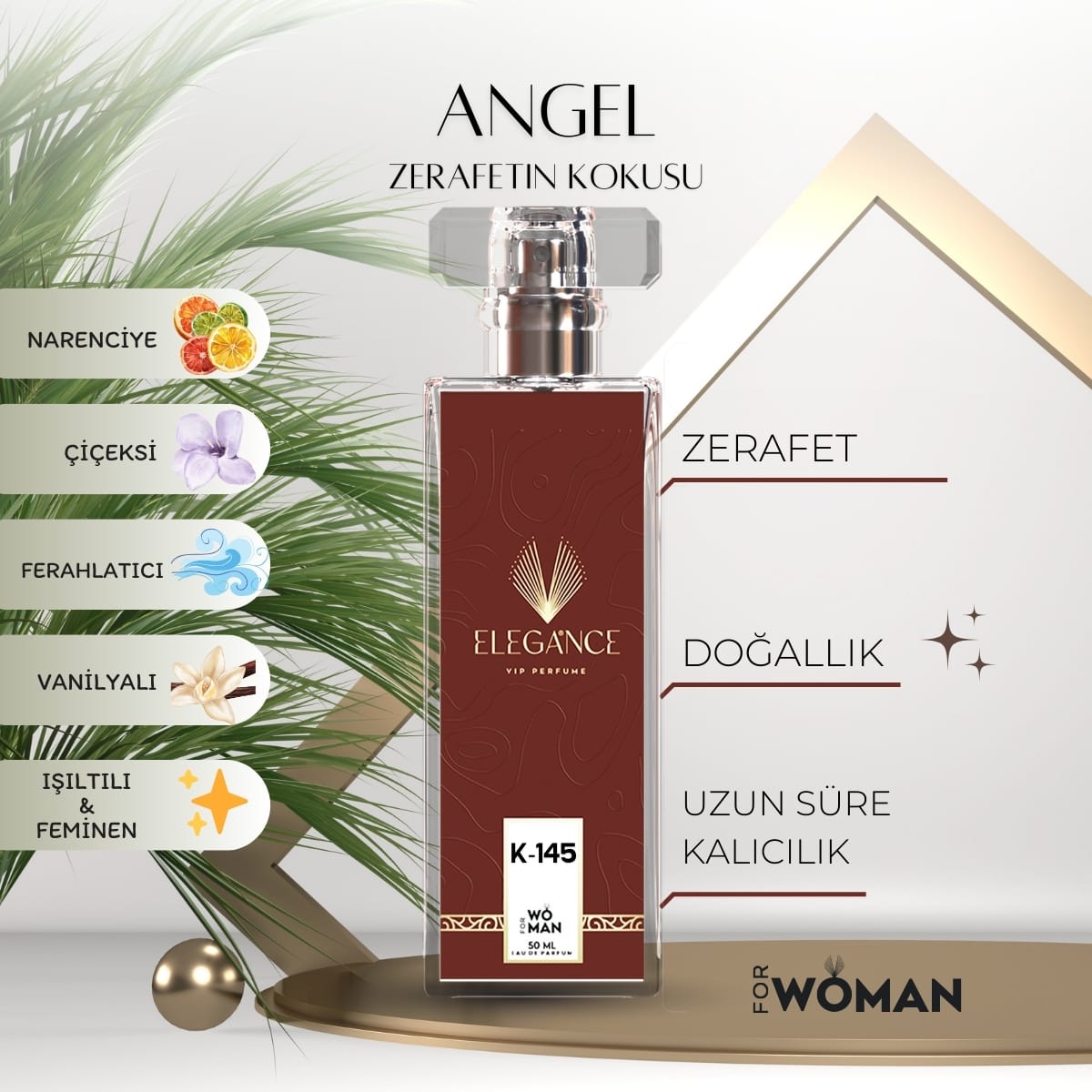 Angel Edp 50 ml – Tatlı Meyvemsi ve Çiçeksi Feminen Dokunuş (K-145)