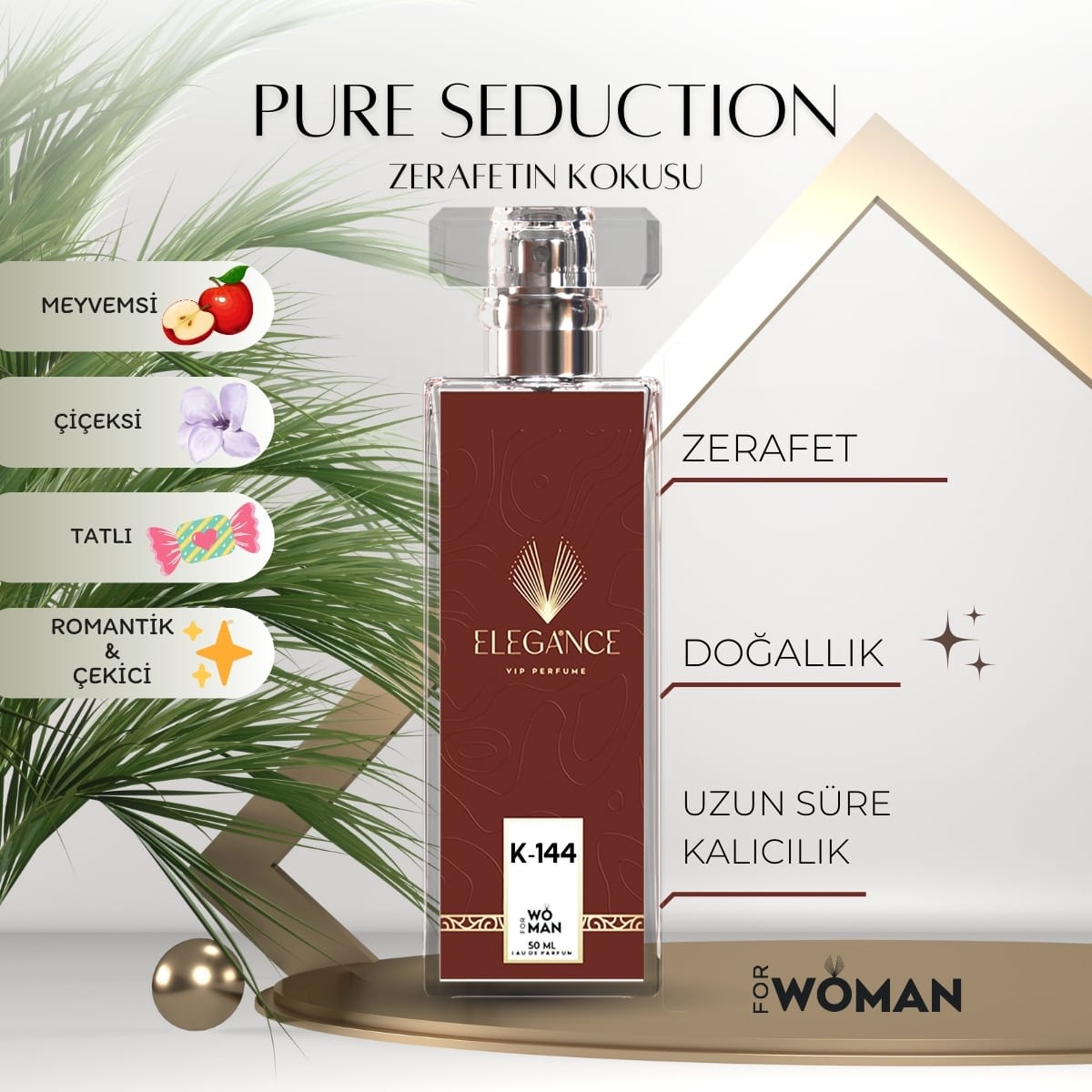 Pure Seduction Edp 50 ml – Meyvemsi Tatlılık ve Çiçeksi Baştan Çıkarıcılık (K-144)