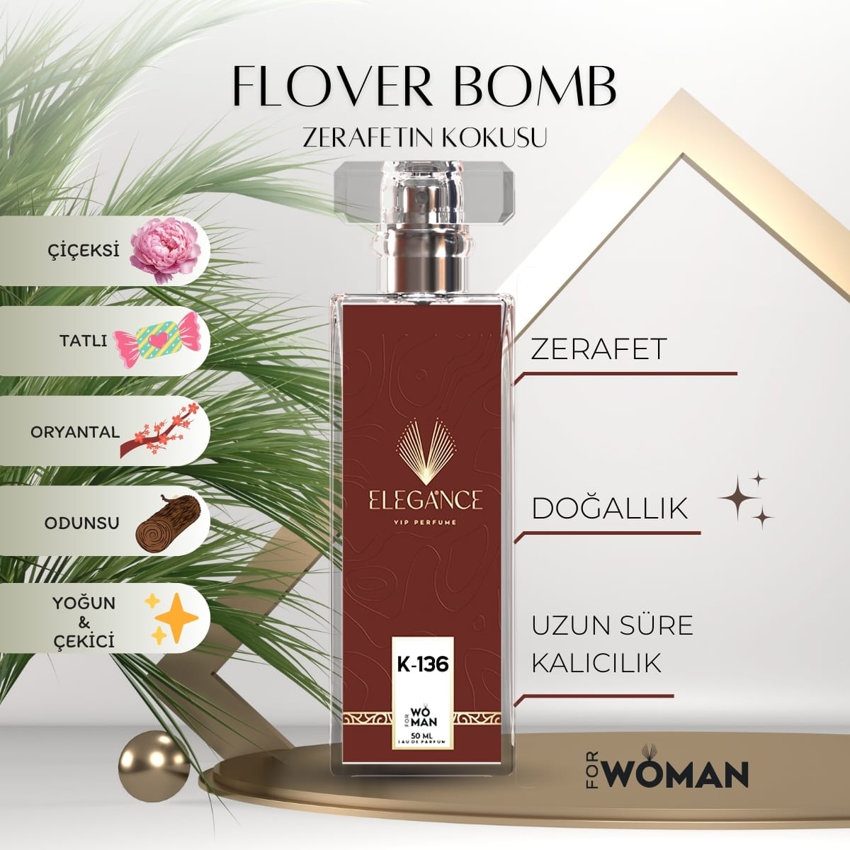 Flower Bomb Edp 50 ml – Çiçek Patlamasıyla Büyüleyici Oryantal Dokunuş (K-136)