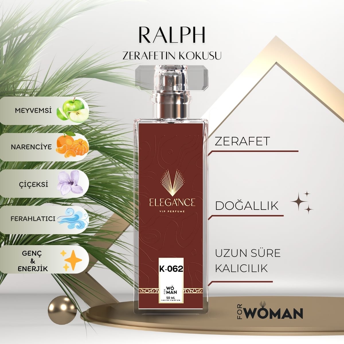 Ralph Edt 50 ml – Fresh, Meyvemsi ve Çiçeksi Kadın Parfümü (K-062)