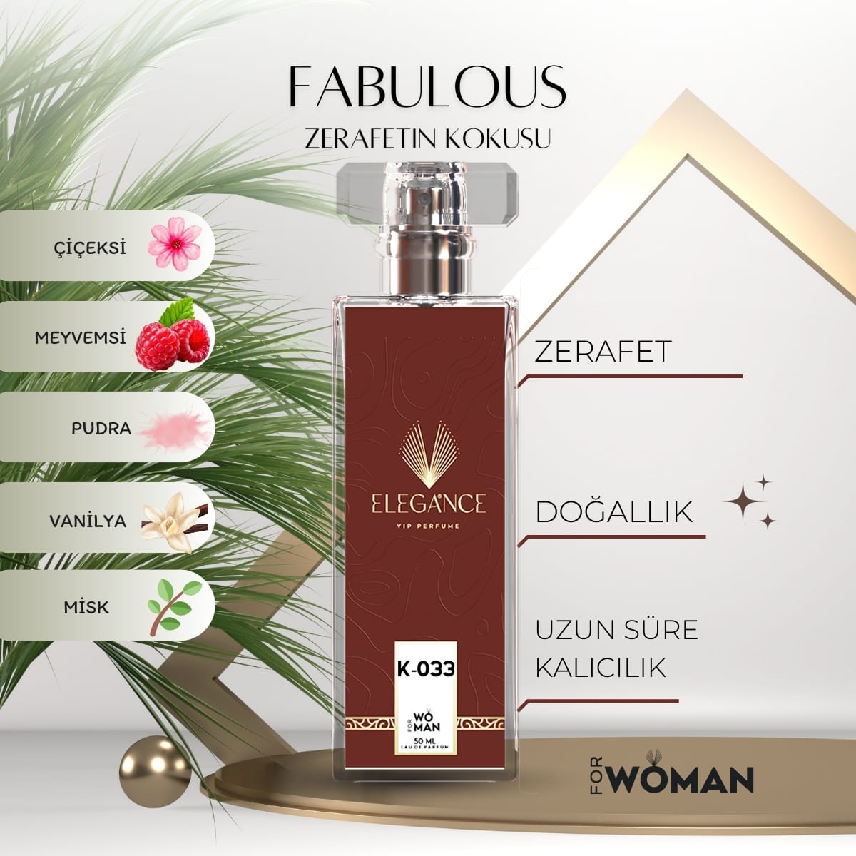 Fabulous Edp 50 ml – Oryantal ve Odunsu Kadın Parfümü (K-033)