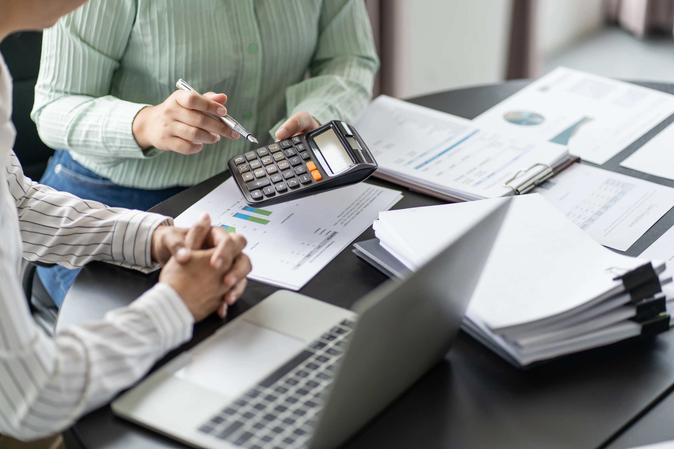 Accountant preparing special-purpose financial statements and projections