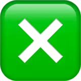❎