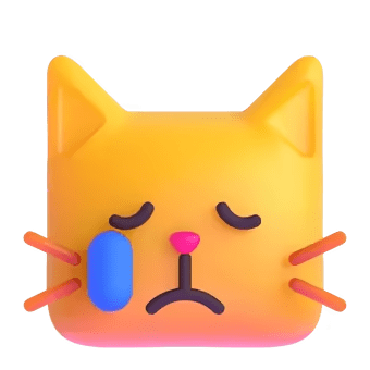 😿