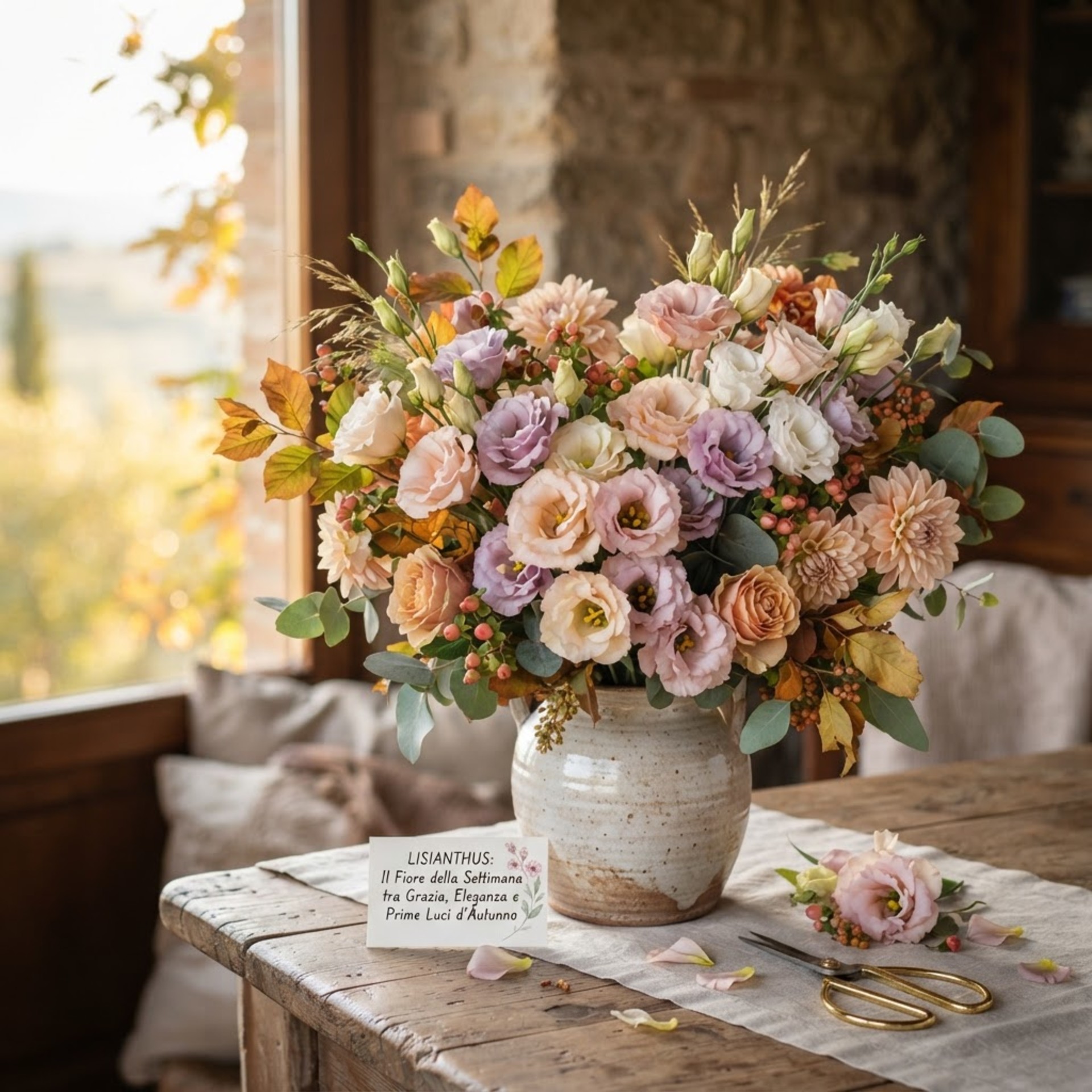 Lisianthus: il Fiore della Settimana tra Grazia, Eleganza e Prime Luci d'Autunno