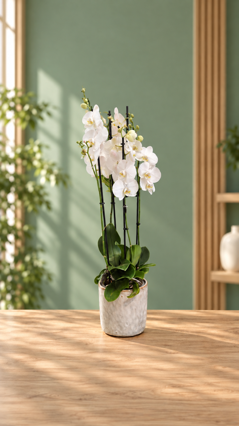 Orchidea Bianca — Eleganza Silenziosa - Orchidee | Creazioni di Miriam Vercelli