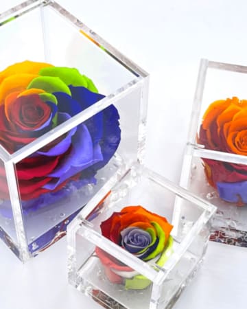FlowerCube ARCOBALENO – Creazioni di Miriam, Vercelli