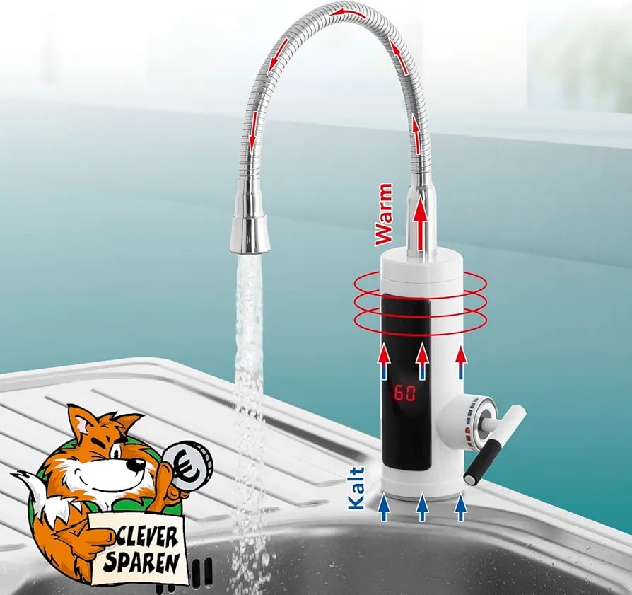 Rubinet Elektrische Warm- & Kaltwasserarmatur EASYmaxx