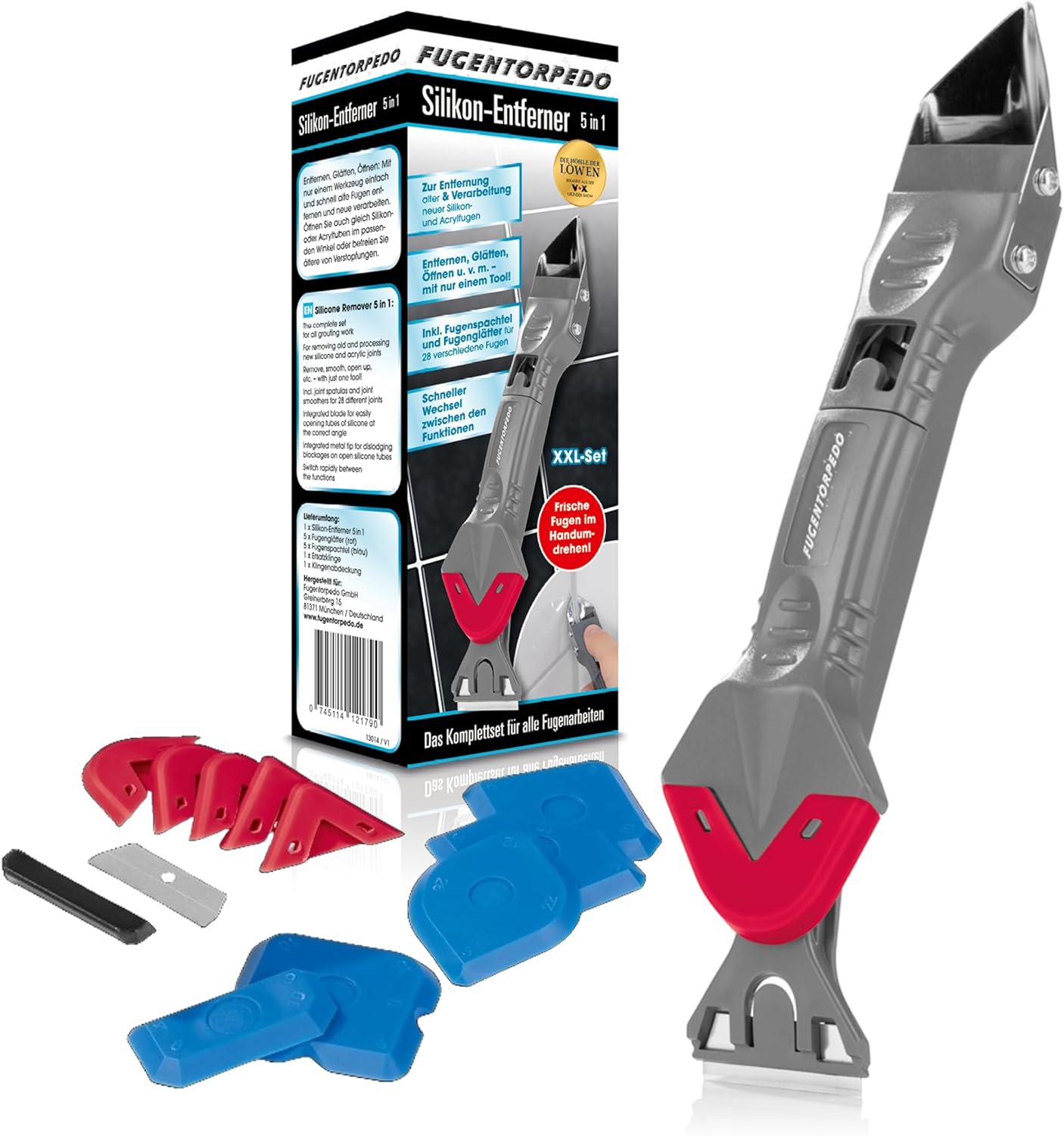 Silikon-Entferner Fugentorpedo 5 in 1