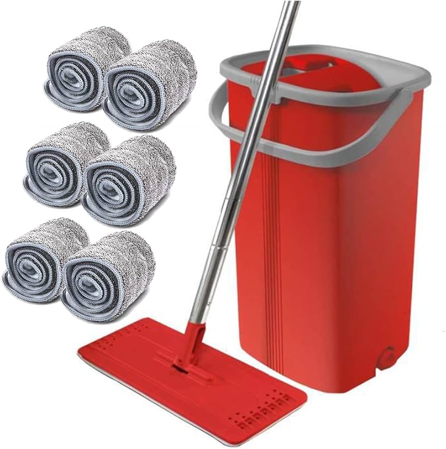 Set pastrimi me kovë dhe mop, dimensione 39x24x19 cm