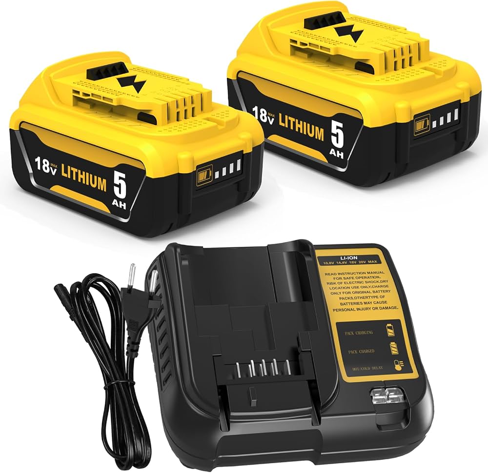 Bateri dhe Karikues 18V 5Ah Li-Ion - 2 cope