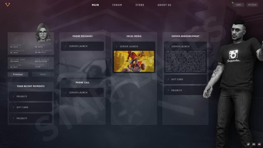 Subversion Roleplay (SVRP) - UI & UX Designs