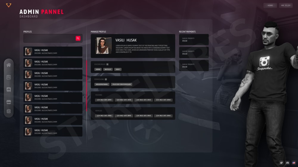 Subversion Roleplay (SVRP) - UI & UX Designs