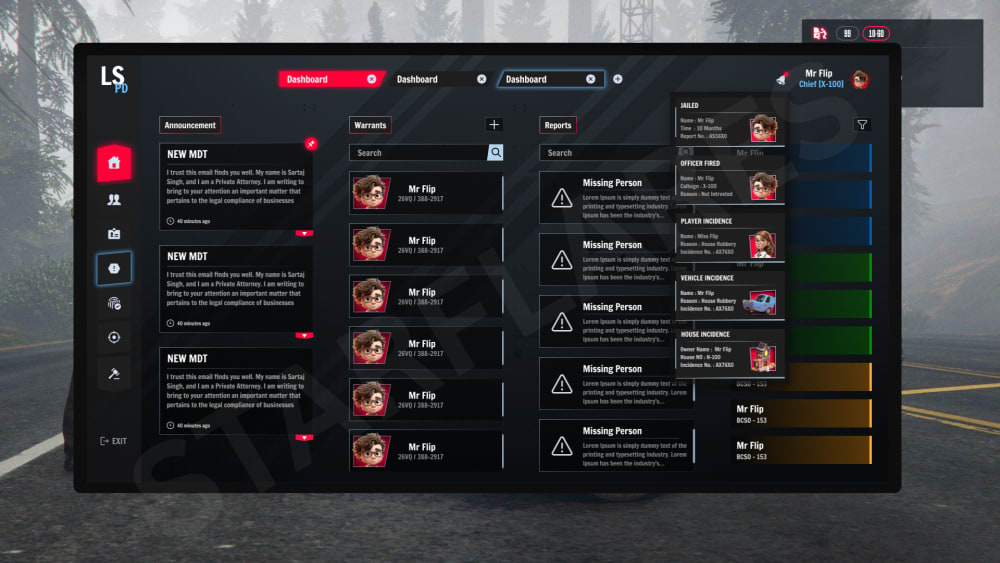 Subversion Roleplay (SVRP) - UI & UX Designs