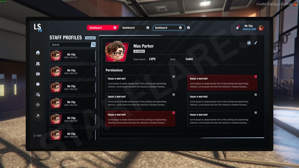 Subversion Roleplay (SVRP) - UI & UX Designs