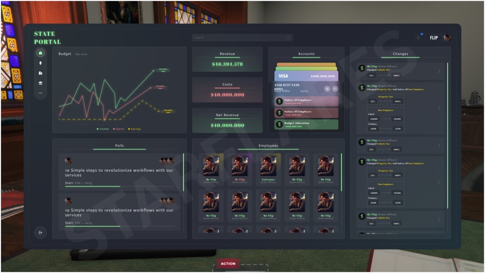 Subversion Roleplay (SVRP) - UI & UX Designs