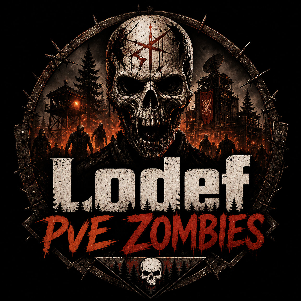Lodef PvE Zombies | No KOS | Roaming Hordes | Monthly Wipe logo