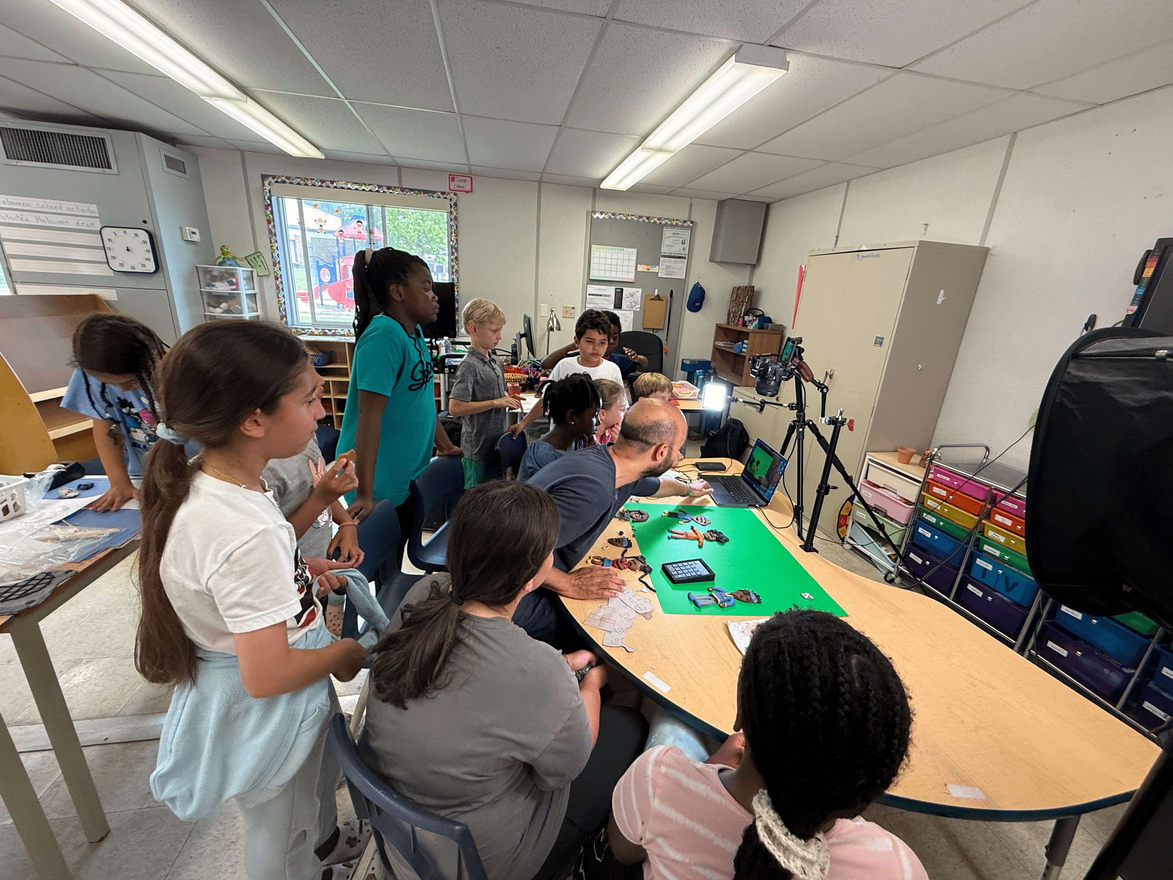 Studio d'animation en classe