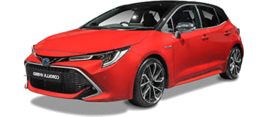 Toyota Corolla 1.8 Hybrid Dynamic e-CVT leasen - front angle - DirectLease