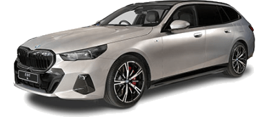 BMW i5 Touring M60 xDrive leasen - front angle - DirectLease