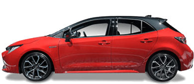 Toyota Corolla Hatchback leasen - side angle - DirectLease
