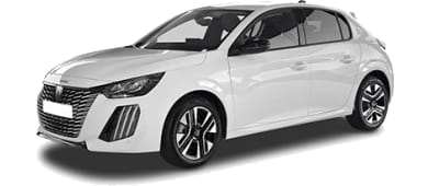 Peugeot 208 1.2 HYBRID 110 e-DSC6 Allure leasen - front angle - DirectLease