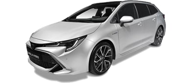 Toyota Corolla Touring Sports 1.8 Hybrid Premium e-CVT leasen - front angle - DirectLease