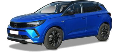 Opel Grandland BEV 73kWh Ultimate leasen - front angle - DirectLease