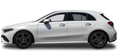 Mercedes-Benz A-Klasse leasing - side angle - DirectLease