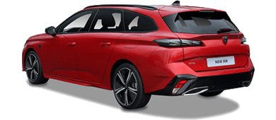 Peugeot e-308 SW leasen - rear angle - DirectLease