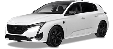 Peugeot 308 Style Hybrid 145 e-DCS6 leasing - front angle - DirectLease