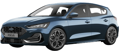 Ford Focus Hatchback 1.0 EcoBoost Hybrid 125pk Titanium X 5d leasing - front angle - DirectLease