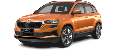 Škoda Karoq 1.0 TSI Greentech Business Edition leasing - front angle - DirectLease