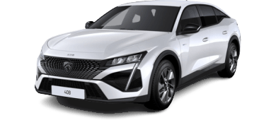 Peugeot 408 1.2 HYBRID 145 e-DSC6 GT leasen - front angle - DirectLease