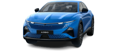 Alpine A390 leasen - front angle - DirectLease