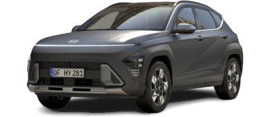 Hyundai KONA 1.6 GDI HEV E-Motion leasen - front angle - DirectLease