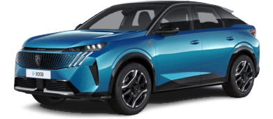 Peugeot e-3008 Allure EV 97 kWh 230 Long Range leasing - front angle - DirectLease