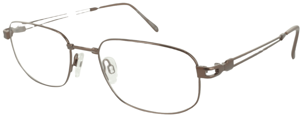 Lunettes Sans Monture Black Label En Titane Bronze Métallique - Modèle 1013682, Neuf Sans étiquette