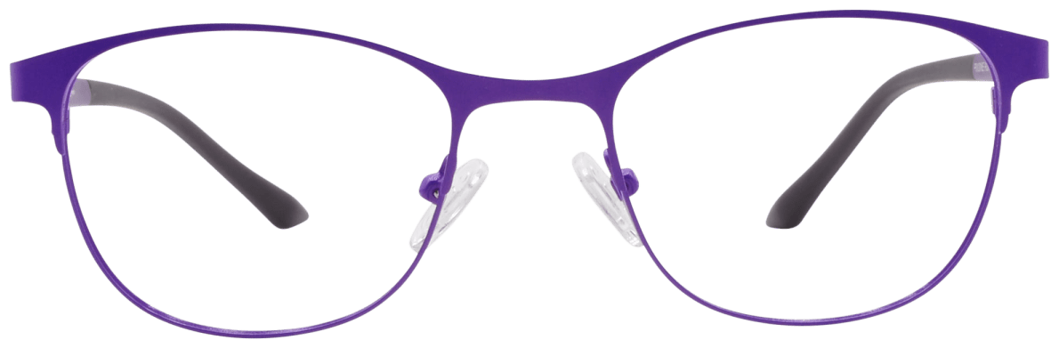 Lunettes Vintage Argenta 798 - Monture Ovale Violette En Métal, NOS, Style Rétro Unisexe