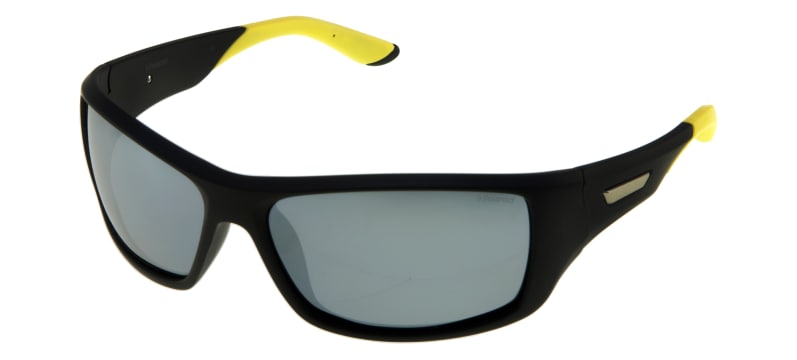 Occhiali Polaroid 7013/S 71CEX Nero E Giallo Opaco - Montatura uomo in  plastica