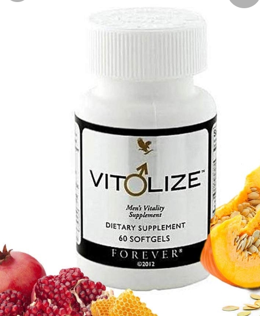 Forever Vitolize Hommes<br />Vitolize Hommes contient des vitamines et des min&eacute;raux, ainsi que des phytost&eacute;rols issus de l&rsquo;huile de p&eacute;pins de courge pour conserver un bon fonctionnement de la prostate. Le zinc pr&eacute;sent dans Vitolize Hommes contribue au maintien normal de la fertilit&eacute;, de la reproduction et du taux de testost&eacute;rone dans le sang. La vitamine B6 qu&rsquo;il renferme permet de r&eacute;guler l&rsquo;activit&eacute; hormonale et le s&eacute;l&eacute;nium favorise une spermatog&eacute;n&egrave;se normale.