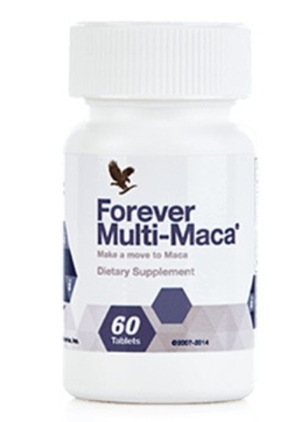 Forever Multi maca <sup>©</sup><br /><sup>Forever Multi-maca&trade; associe le l&eacute;gendaire Maca p&eacute;ruvien, connu sous le nom de &ldquo;ginseng p&eacute;ruvien&rdquo;, &agrave; d&rsquo;autres plantes telles que le Pygeum, le Tribulus et le Muira Puama. La maca est un actif adaptog&egrave;ne dont les tubercules poss&egrave;dent de nombreuses propri&eacute;t&eacute;s qui soutiennent les performances physiques et intellectuelles et &eacute;galement qui stimulent le tonus et la libido des hommes et des femmes.</sup>