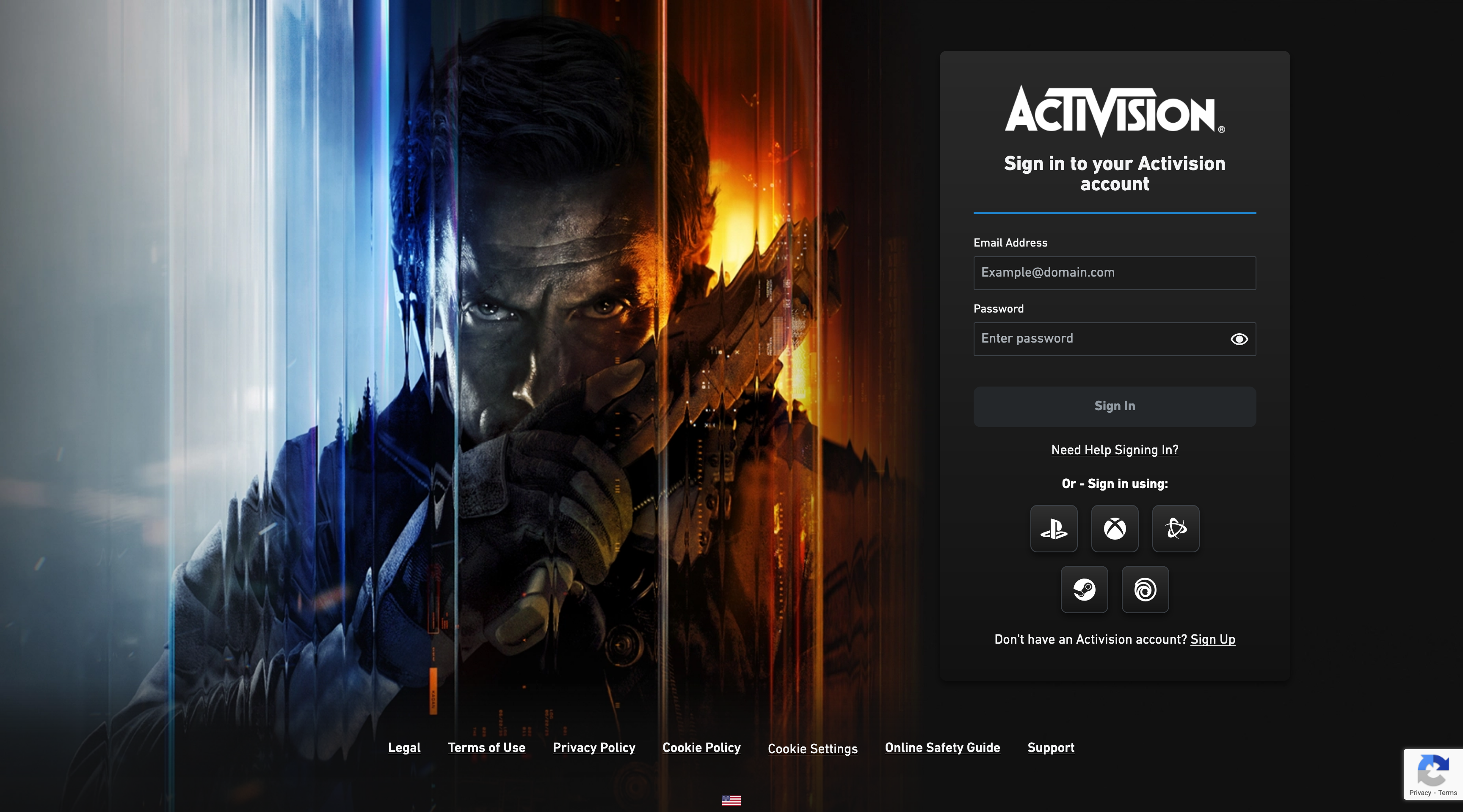 Go to the Activision website