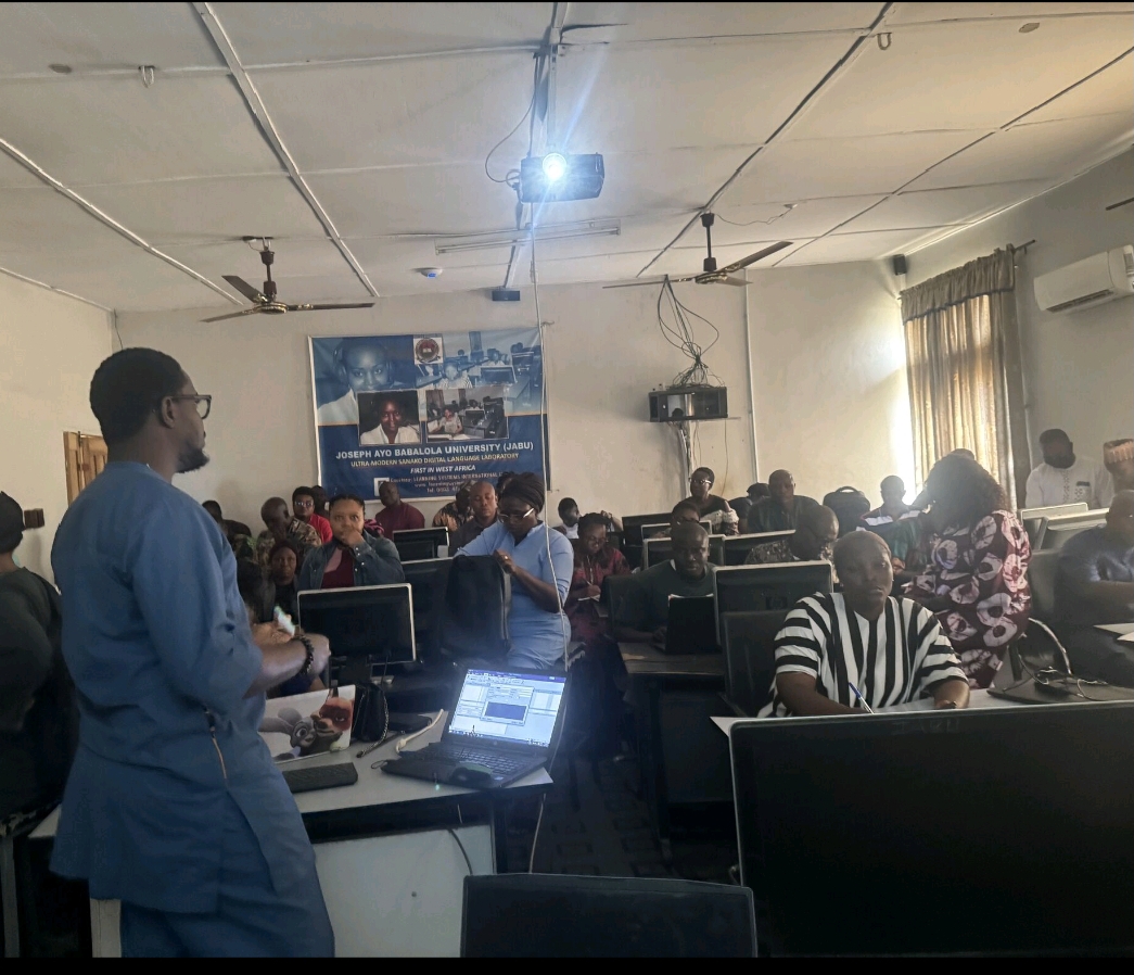 Hands-on Training Session at Joseph Ayo Babalola University (JABU)