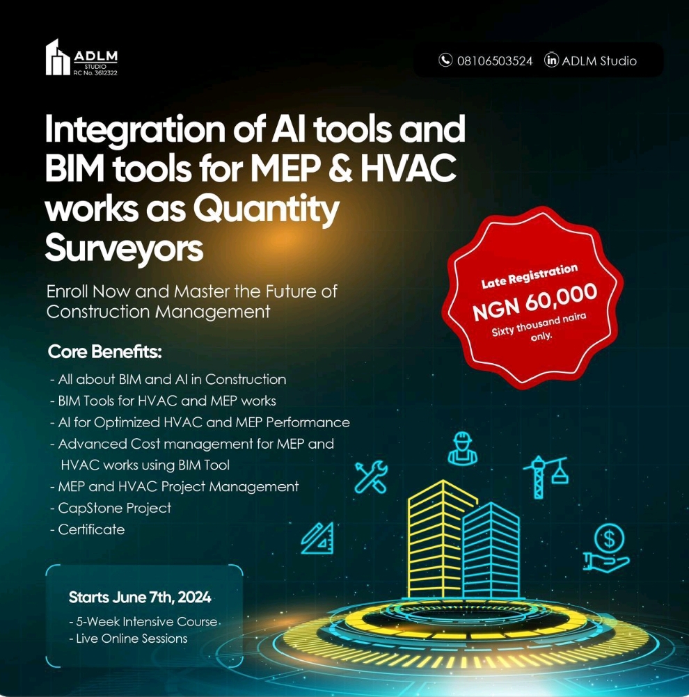 Integration of AI tools and BIM tools for MEP and HVAC works as Quantity surveyors